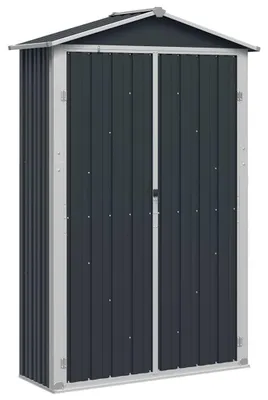 Produktbild von vidaXL Gerätehaus Anthrazit 116x45x175 cm Verzinkter Stahl