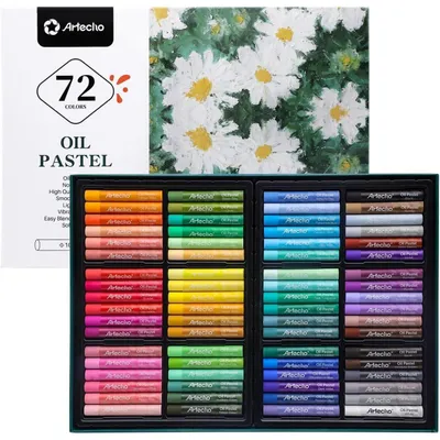 Produktbild von Ölpastellkreide 72 Farben Set, lichtecht, sanfte Berührung, einfach zu mischen und schattieren