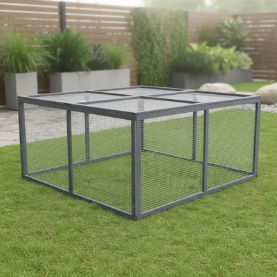Immagine prodotto di Mucola Recinto all'aperto Recinto per conigli Conigliera Gabbia per conigli Legno Recinto per piccoli animali
