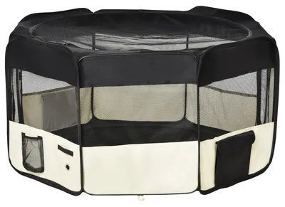 Immagine prodotto di PawHut Recinto per cuccioli Recinzione per cuccioli Recinto per gioco Recinto pieghevole Ø120 x H58 cm