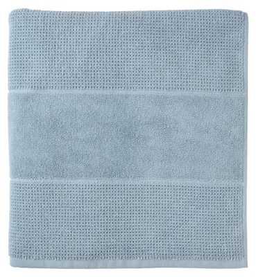 Produktbild von SCHIESSER Saunatuch Turin | Einfarbig | 100% Baumwolle | Flauschig & Saugstark | 75x200 cm | Hellblau