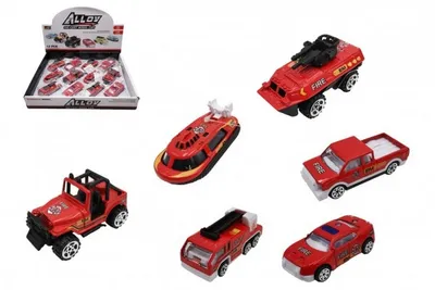 Obrázok produktu pre Auto hasiči kov/plast 7cm voľný chod