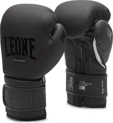 Image de Leone1947 Black Edition Gants de combat Noir 10 oz Noir 10 oz