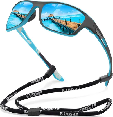 Produktbild von Polarisierte Sport-Sonnenbrille zum Autofahren, Radfahren, Angeln, UV-Schutz