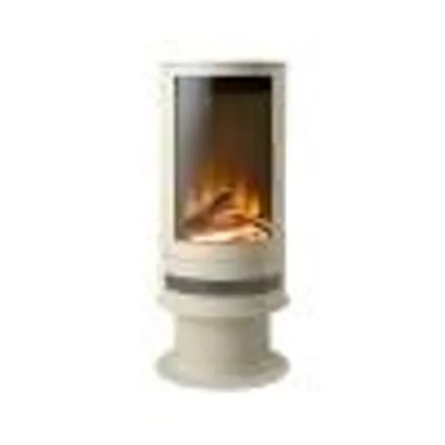 Immagine prodotto di Acantha Orbit camino elettrico 1800 W crema – fiamma LED 3 lati, termostato, telecomando, timer 7 giorni – 95,1 × 42 × 42 cm