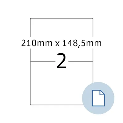 Image de Étiquettes en plastique HERMA DATAPRINT, 210 x 148,5 mm, blanc