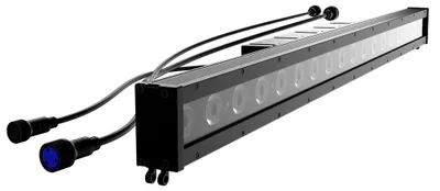 Produktbild von LED-Wandfluter für Bühnen - 18 x 10 W - RGBWAUV 6-in-1 - DMX-Steuerung - Geräuschlos - Professionelle Bühnenbeleuchtung - EU-Stecker