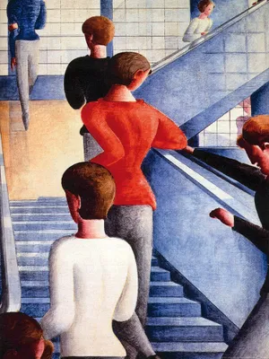 Produktbild von Oskar Schlemmer Kunstdruck Bild - Bauhaustreppe, 1932 (80 x 60 cm)