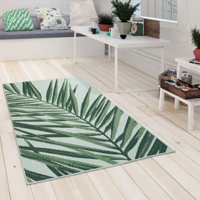 Produktbild von Paco Home Outdoor Teppich Wetterfest Balkon Palmen Dschungel Florales Boho Muster 120x170 cm