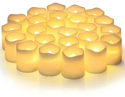 Obrázek produktu pro 24 LED svíček, plamenových světel, elektrických svíček bez plamene