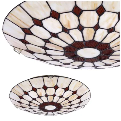 Productafbeelding van Rabalux 8091 Plafondlamp met 2 spots, Marvel, E27, brons-zilver-meerkleurig, rond, klassiek, ø400mm
