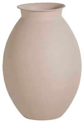 Produktbild von Caro Vase aus Metall, Sandfarben, XXL, 70 cm hoch, 50 cm breit, 50 cm tief