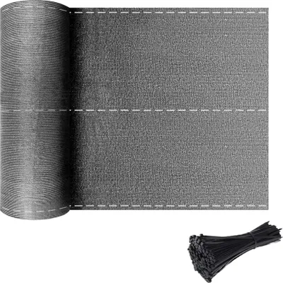 Produktbild von YARDIN 2x10m Zaunblende Sichtschutz Tennisblende Grün HDPE 150 g/m² Sonnenschutz Windschutz mit Kabelbinder für Garten, Sportplatz, Maschendrahtzaun (1,2x10m, Grau)