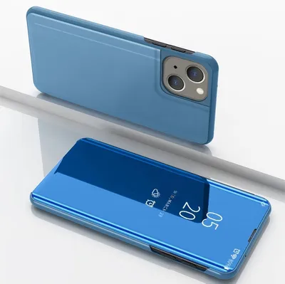 Produktbild von König Design Hülle kompatibel mit Apple iPhone 15 Plus Kunstleder Handyhülle - Handy Case Blau