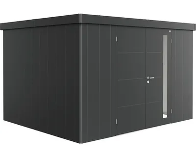 Produktbild von Gerätehaus biohort Neo 3D Doppeltür 347,5 x 291,5 cm dunkelgrau-metallic