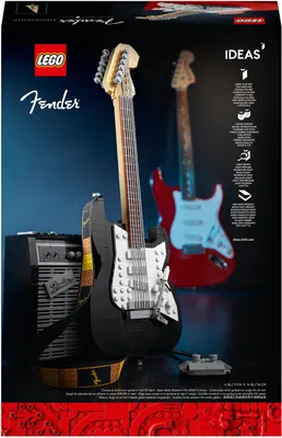 Zdjęcie produktu dla LEGO 21329 Ideas Fender Stratocaster, zestaw klocków dla dorosłych fanów LEGO, kolekcjonerski model gitary oraz wzmacniacza 65 Princeton Reverb, pomysł na prezent dla mężczyzny, kobiety