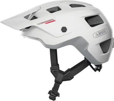 Produktbild von ABUS MTB-Helm MoDrop - robuster Fahrradhelm mit guter Belüftung für Mountainbiker - individuelle Passform - Unisex - Weiß Matt, Größe L (57-61 cm)