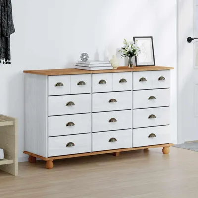 Produktbild von Möbel Schubladenkommode mit Schubladen ASKIM Weiß 79 x 40 x 133,5 cm - Kommoden &41447