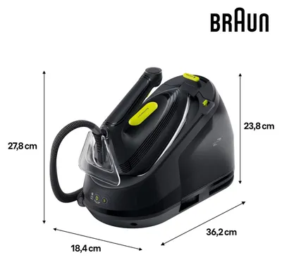 Image de Centrale vapeur 7.5bars 130g/min autonomie illimitée - Braun - IS3257BK -