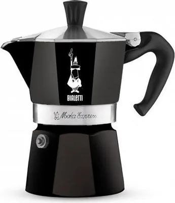 Produktbild von Espressokocher Bialetti Moka Express, 6 Tassen, 300 ml, Schwarz, Für alle Herde außer Induktion
