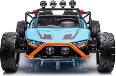 Produktbild von Elektro Kinderauto "Buggy 168"2x 200W Motoren Allrad MP3 Ledersitz Blau