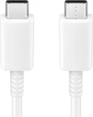 Productafbeelding van Samsung Originele USB-C naar USB-C kabel - 5A - 1 meter - Wit