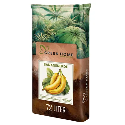 Produktbild von Green Home Bananenerde 72L - Erde für Bananen & Tropenpflanzen |Pflanzerde mit Langzeitdünger | Mit Perlite, Kokosfasern & Rindenhumus