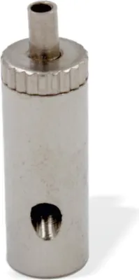 Produktbild von Drahtseilhalter / Gripper 10, Innengewinde M4, seitlicher Seilausgang, für Drahtseil Ø0,8-1,0mm | vernickelt
