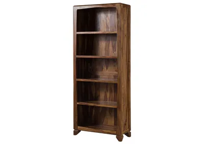 Image de MASSIVMOEBEL24 | ANCONA #110 Etagère en bois de sheesham - laqué / marron 80x33x195