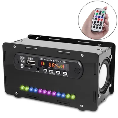 Produktbild von DIY Bluetooth Lautsprecher Bausatz, FM Radio Kit mit LED Anzeige, Lautsprecherbox mit Fernbedienung