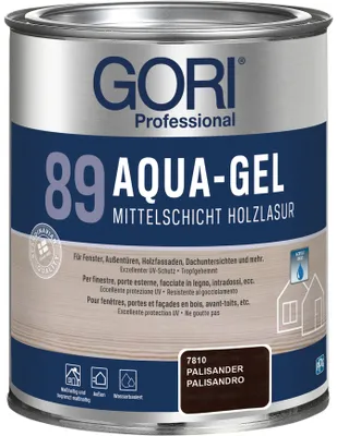 Produktbild von 2,5L Gori 89 palisander 7810 Aqua-Gel Mittelschicht-Holzlasur