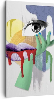 Produktbild von Bild auf Leinwand - Leinwandbild - Abstraktion modern - 45x80cm - Wand Bild - Wanddeko - Wandbilder - Leinwanddruck - Bilder - Kunstdruck - Wanddekoration - Leinwand bilder - Wandkunst - PA45x80-4058