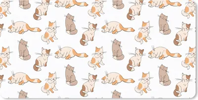 Produktbild von MuchoWow® Mauspad Mousepad Muster - Katze - Kätzchen - Jungen - Mädchen - Kinder - Kinder 60x30 cm - Mousepads - Maus Mat - Pad - Mausunterlage - Nachhaltig