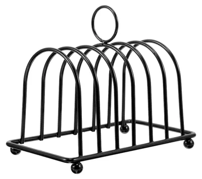 Produktbild von Brotständer: Toastständer 14 x 11,5 x 7 cm (5,50 x 4,52 x 2,75 Zoll) aus Edelstahl – Aufbewahrungsständer für Frühstücksscheiben