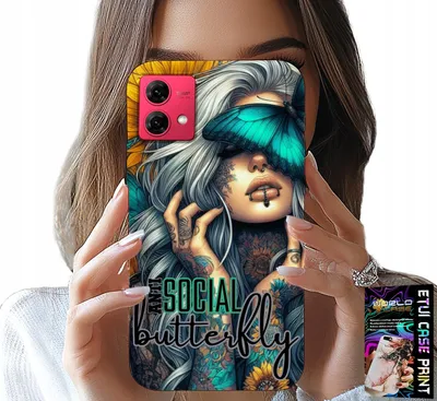Obrázok produktu pre Motorola Edge 40 Neo Case - Anti Social, Butterfly, Motylek, Kobiece