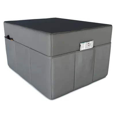 Immagine prodotto di POKAR Copertura per materasso pieghevole in 3 parti materasso pieghevole per ospiti letto da campeggio letto pieghevole, Dimensione:Copertura 80 x 195, Colore:Antracite - Impermeabile
