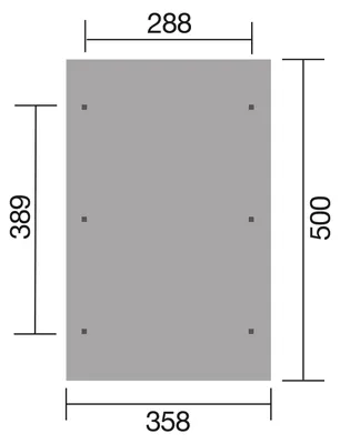 Produktbild von WEKA Satteldachcarport 611 aus Holz Carport Unterstand Überdachung Satteldach
