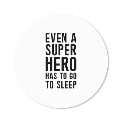 Produktbild von MuchoWow® Mauspad Mousepad Zitate - Jungs - Auch ein Superheld muss mal schlafen - Sprichwörter - Kinder 50x50 cm - Mousepads - Maus Mat - Pad - Mausunterlage - Vinyl