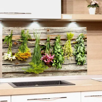 Produktbild von Spritzschutz aus Glas für die Küche, Küchenrückwand, 4mm ESG Glas 80x40cm