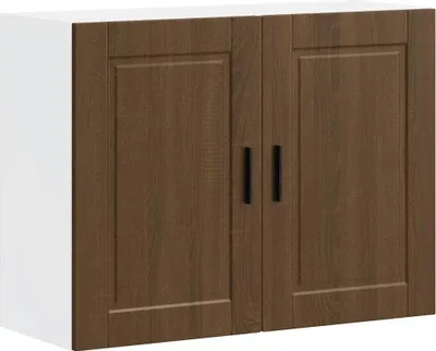 Image de vidaXL Armoire suspendue de cuisine Porto brun imitation chêne Matériau dérivé du bois