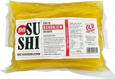 Produktbild von Fabryka 111 | Daikon-rettich Mariert Für Sushi - 650g - Ohne Konservierungsstoffe - Japanische Beilage