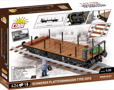 Obrázek produktu pro Cobi COBI 6284 German Railway Schwerer Plattformwagen Typ SSY 6284