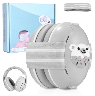 Produktbild von Gehörschutz Baby Kinder-Kopfhörer - 2-in-1 - Verstellbares Kopfband - Für Kleinkinder bis 48 Monate