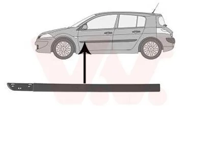 Produktbild von VAN WEZEL Zierleiste für die Tür Vorne Links Leiste für RENAULT MEGANE II Kombi (KM0/1) 4327423