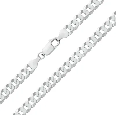 Produktbild von 925 Sterling Silber Herren/Damen - Panzer Kette - 61cm*7mm; TRS24725L24