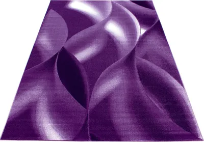 Produktbild von Teppich mit feiner Linienstruktur - perfekt für Wohnzimmer, Schlafzimmer oder Büro, Größe: 140 x 200 cm, Farbe: Violett-8