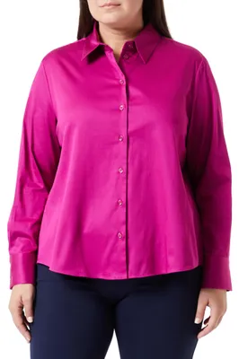 Productafbeelding van Seidensticker damesblouse - Modieuze blouse - Regular pasvorm - Overhemdskragen - Lang