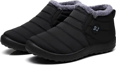 Produktbild von Winter Baumwollstiefel für Herren, Damen, warmes Fell weiche Plattform Schneestiefel Stiefelette Winter Herren Turnschuhe Plus Casual Mann Schuhe