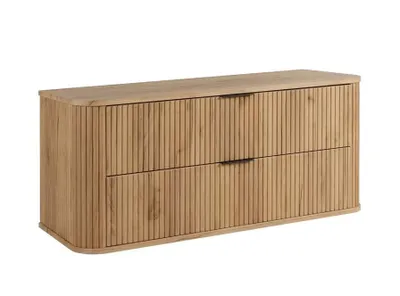 Image de Armoire de salle de bain Meuble sous lavabo Armoire de salle de bain 2 compartiments 120x51x41 cm Marron