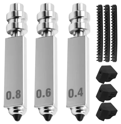 3er-Set 3D-Druckerdüsen gehärteter Stahl 0,4/0,6/0,8 mm für Kobra X Combo